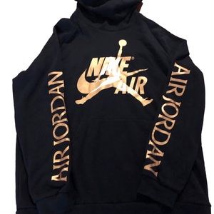 Air Jordan Black & Gold Pullover Hoodie